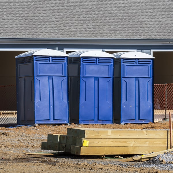 what is the maximum capacity for a single porta potty in Castalia Iowa